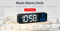 FM Radio LED Digital Alarm Clock with 180° Projection, Snooze, and USB Charging | Bentalia Home