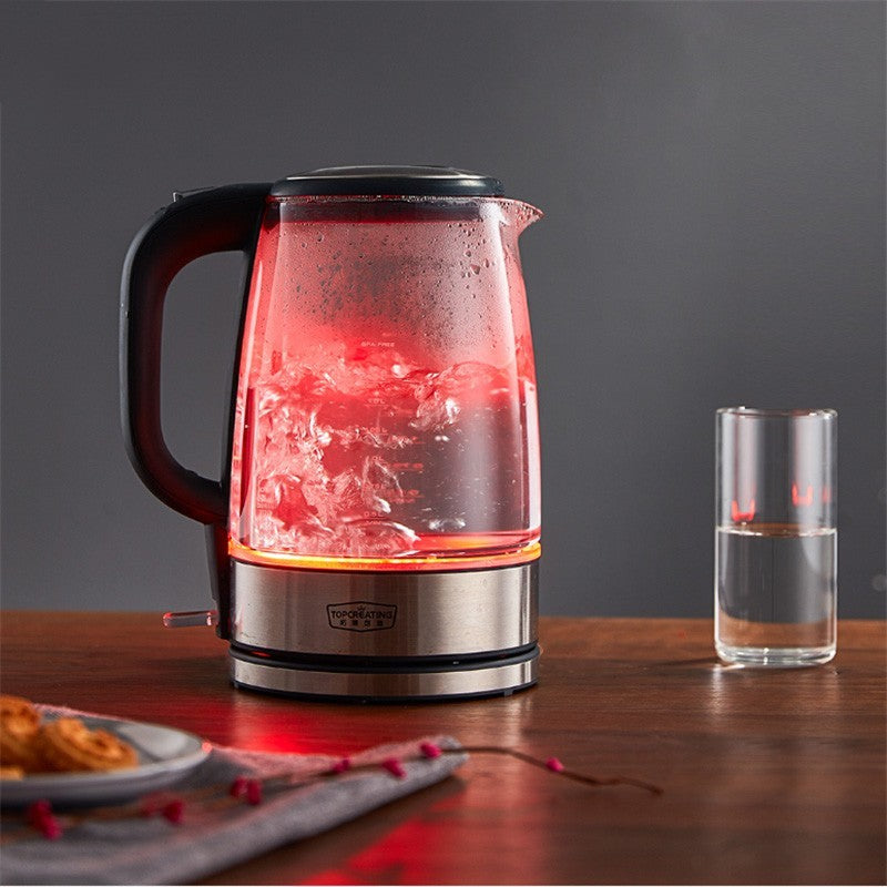 Office Household Small Glass Electric Kettle – 1.7L, 1800W, Automatic Power Off | Bentalia Home