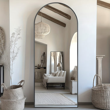 LADYNOW Arched Full-Length Floor Mirror – Freestanding Design, Classic Style