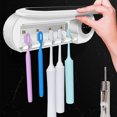 Wall-Mounted Smart UV Toothbrush Sterilizer & Toothpaste Dispenser | Bentalia Home