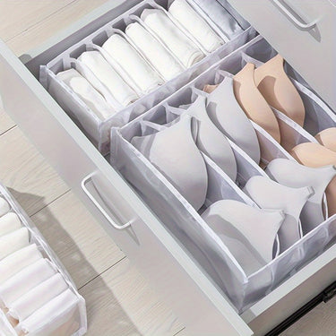 3PCS Underwear Fabric Drawer Storage Basket – Space-Saving Organizer for Socks, Bras, Ties & Clothes, Ideal for Wardrobe, Closet, Bedroom & Dorm