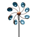 Pastoral Wrought Iron Multicolor Garden Insert - Handmade Rustic Windmill Decor | Bentalia Home
