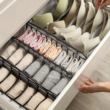 3PCS Underwear Fabric Drawer Storage Basket – Space-Saving Organizer for Socks, Bras, Ties & Clothes, Ideal for Wardrobe, Closet, Bedroom & Dorm
