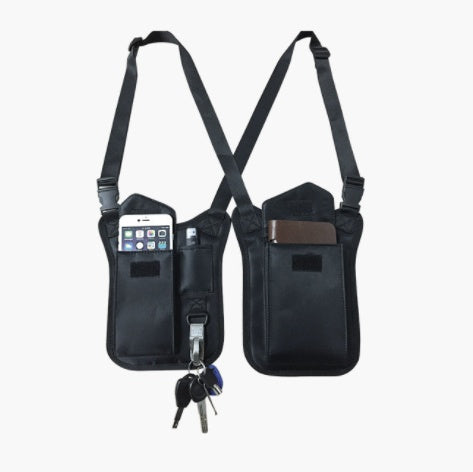 Security Hidden Armpit Bag - Stylish Wool Mobile Phone Bag with Velcro Closure | Bentalia Home