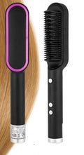 2-in-1 Hair Straightener & Hot Comb – Anti-Scald, Negative Ion Curling Brush | Bentalia Home