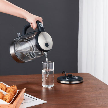 Office Household Small Glass Electric Kettle – 1.7L, 1800W, Automatic Power Off | Bentalia Home