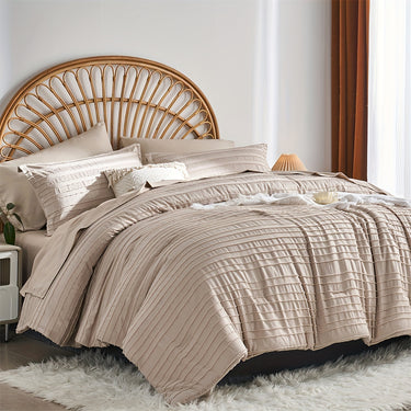 7pcs Ultra-Soft Microfiber Comforter / Solid Color Quilt