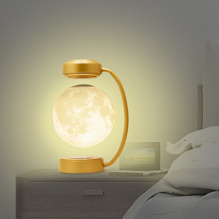 3D LED Moon Night Light - Magnetic Levitating Rotating Floating Ball Lamp | Bentalia Home