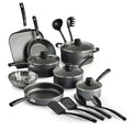 18-Piece Non-Stick Cookware Set – Steel Gray | Bentalia Homes