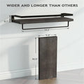 Rustic Bathroom Shelf with Towel Bar – Set of 2 | Bentalia Homes