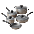 Tramontina 9-Piece Non-Stick Cookware Set, Champagne | Bentalia Homes