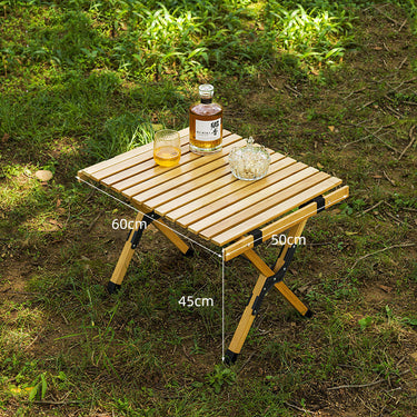 Portable Outdoor Folding Table and Chairs Set - Stylish Bamboo Design, Simple and Functional | Bentalia Home