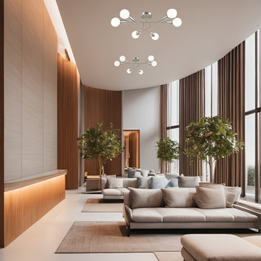 1pc Modern Industrial Semi-Flush Mount Ceiling Light – Metal Finish, E26/E27 Socket