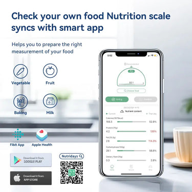 Smart Food Nutrition Kitchen Scale | Bentalia Homes